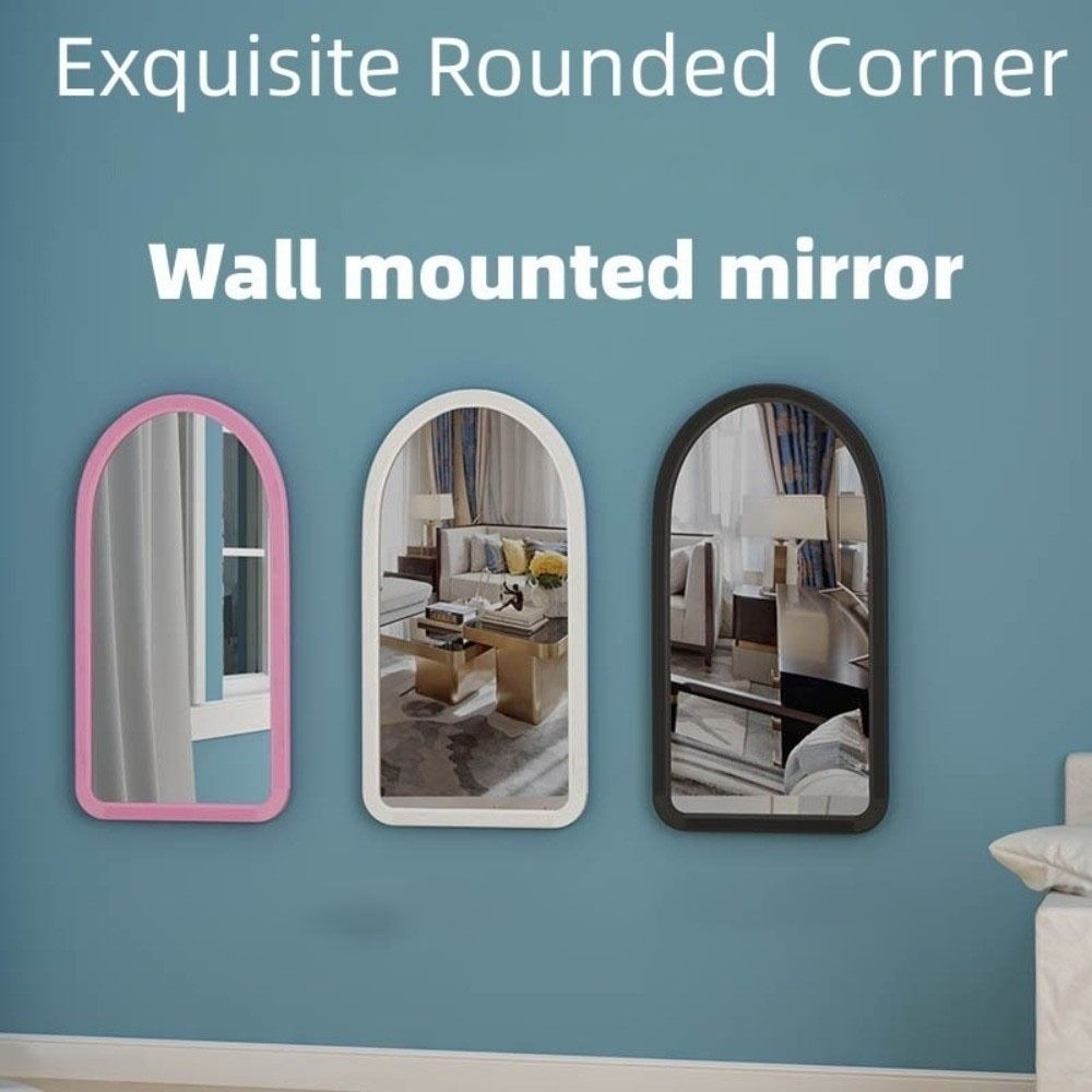Non Slip Makeup Mirror Explosion Proof Desktop Mirror Aesthetic Student Vanity Mirror  Bathroom