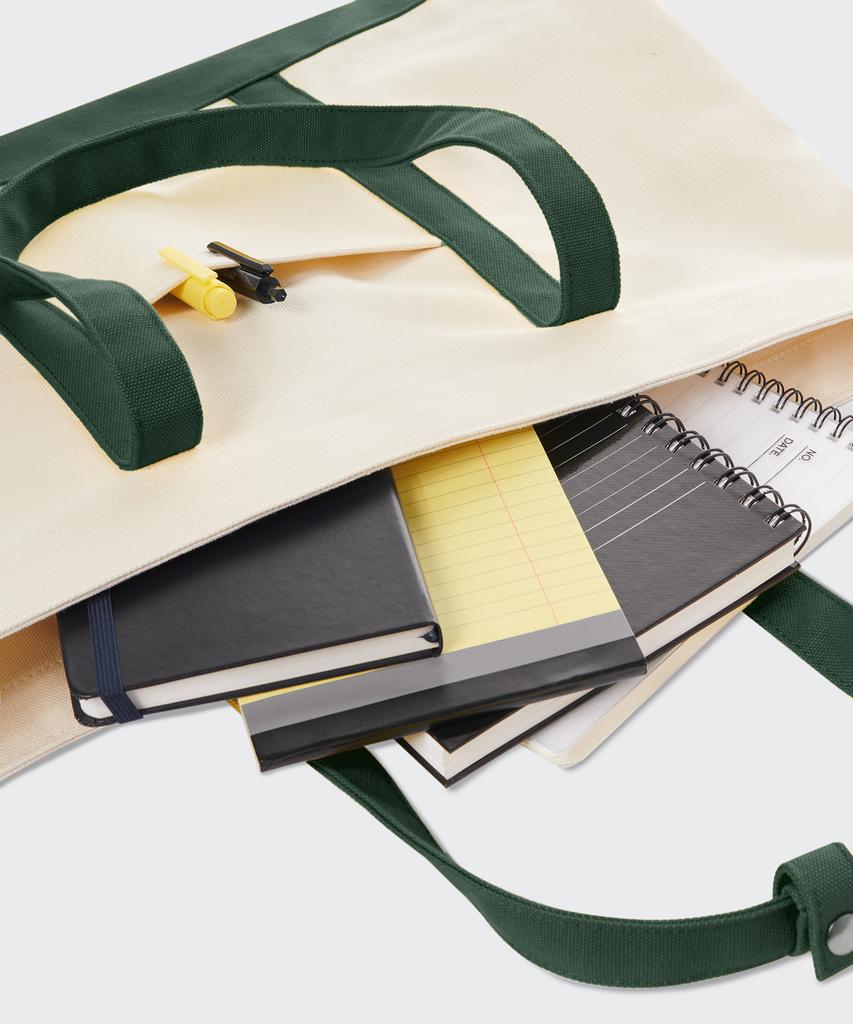 Musinsa Standard Daily Canvas Tote Bag [Ivory/Green]