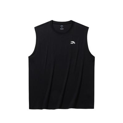 Mens Knitted Sports Loose Tank Top Summer 2026 Men Tops Basic-Black 952628115-2