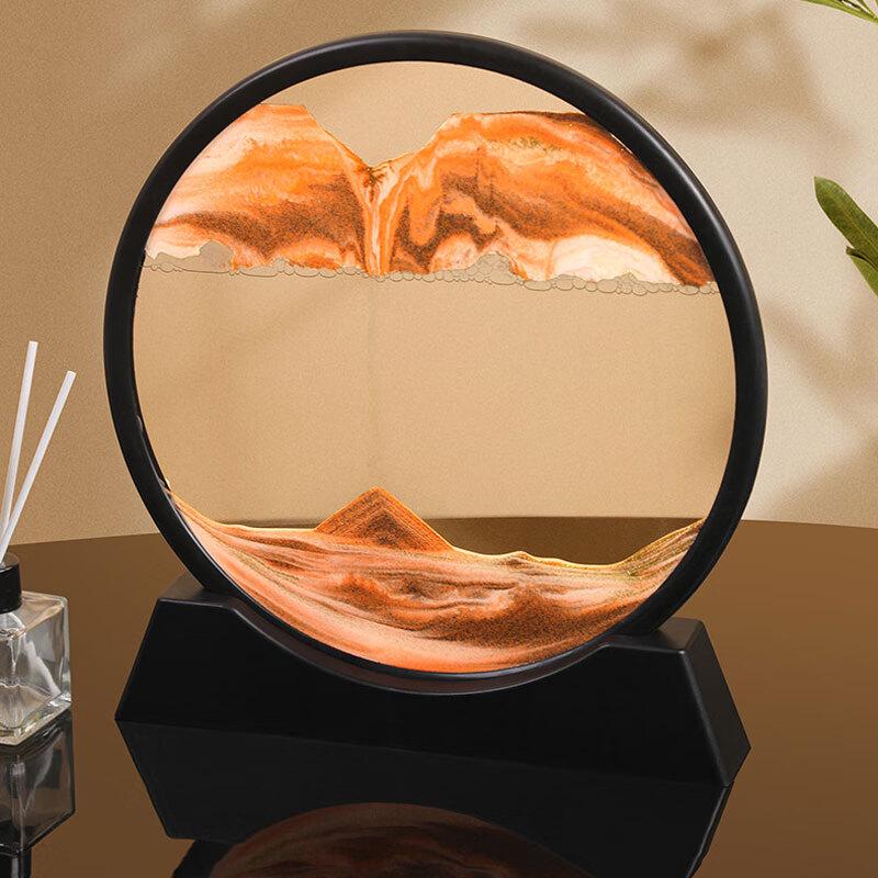 Yuyi Angel 7-дюймовое круглое 3D-искусство с переливающейся песком