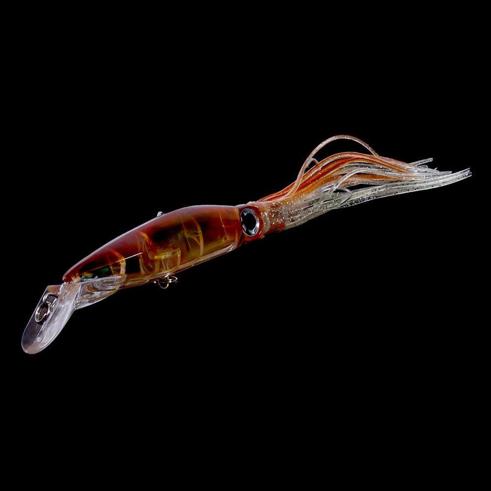 

Большая приманка для осьминога, 14 см, 40 г, морская рыбалка, забрасывание на большие расстояния, борода, кальмар, бионическая приманка Luya F