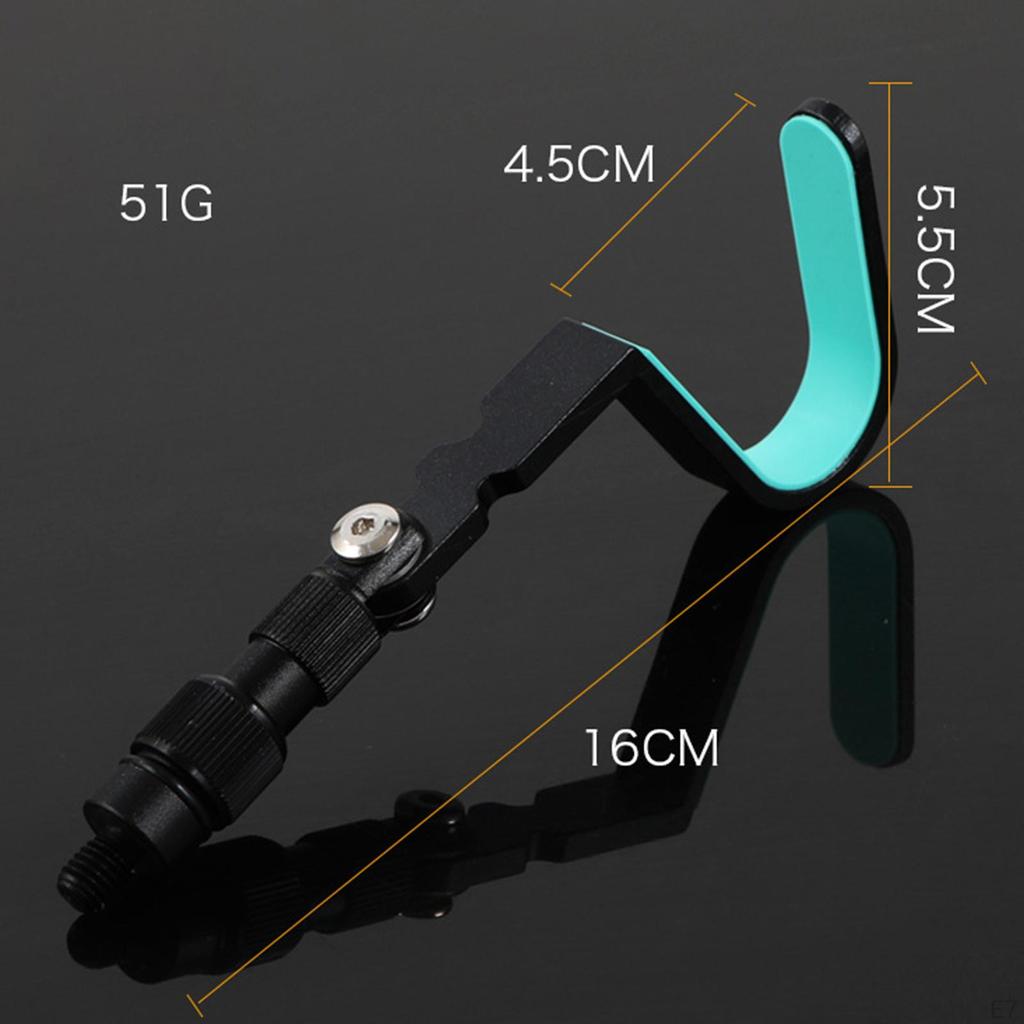 Narożny uchwyt na wędki, wspornik wędkarski, praktyczny, łatwy w instalacji, wielofunkcyjny, ze stopu aluminium, na piknik