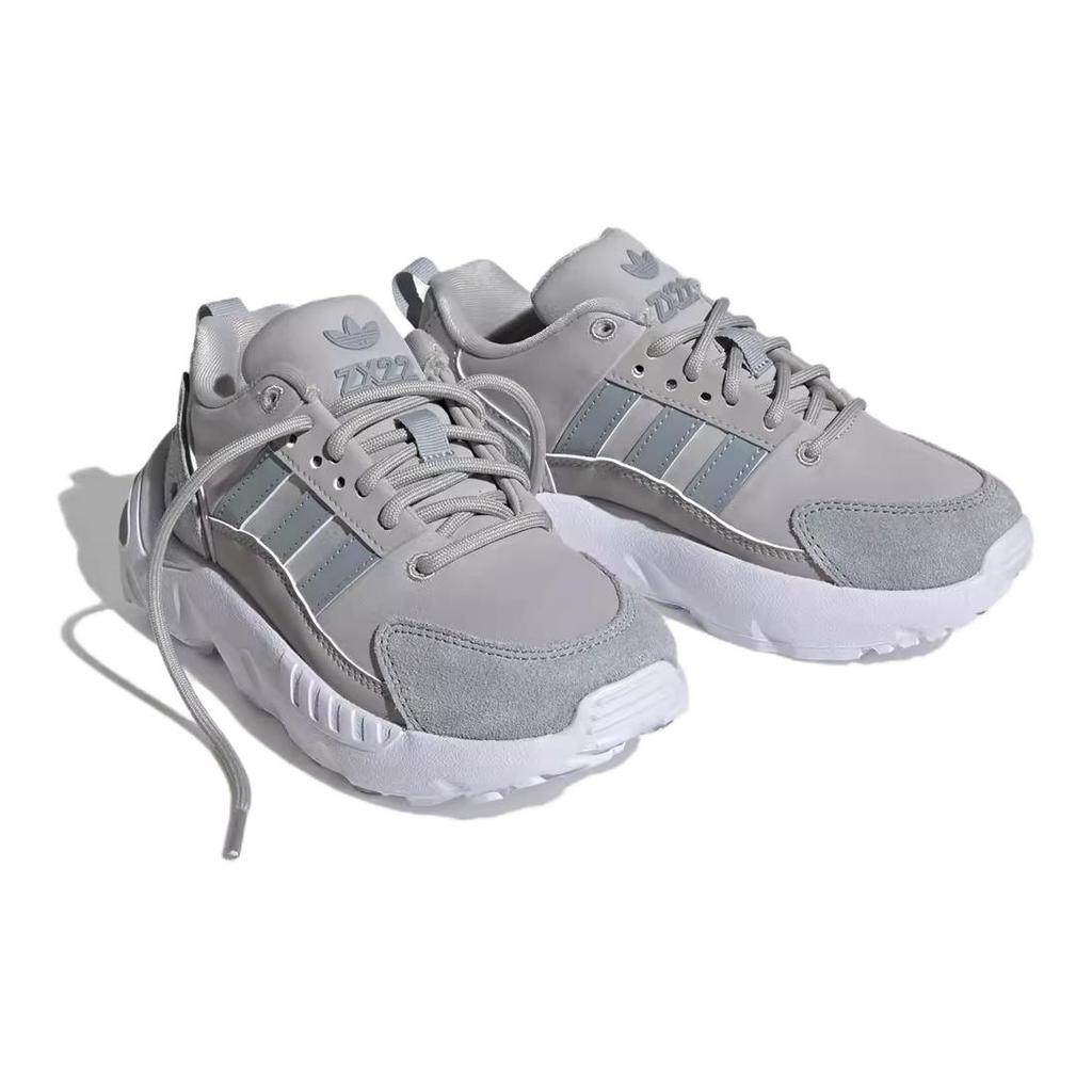 Adidas Originals ZX 22 Soft Comfortable Non-Slip Wear-Resistant Casual Shoes Kids Sneakers Gray HQ1583