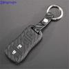 Jingyuqin 2/3/4 Buttons Carbon Fiber Patten For Nissan Armada Sentra 350Z Altima Maxima Infiniti Car Key Holder Case Cover
