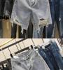 High Waist Plus Size Women's Frayed Denim Shorts - Slimming 5-Point A-line, Summer Loose Fit.