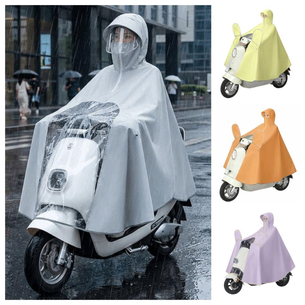 Waterproof Motorcycle Raincoat High Neck Full Body Rain Poncho Outdoor Motorcycle