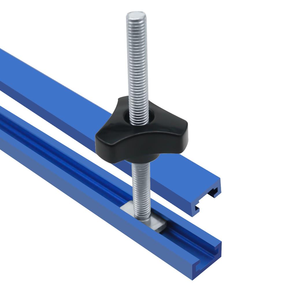 T Bolt Knob Kit - Miter Track Sliding Nut T-Slider T Slot T Bolt and Nut Set - T Screw and Plastic Knob Nut - Jigs Screw Fixture