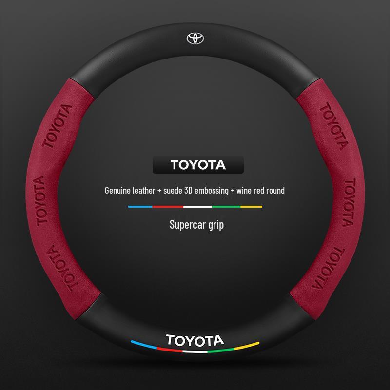 Echtes Leder Carbonfaser Wildleder Lenkradbezug für Toyota Avalon (Modelle 2021-2026) - Ultradünnes Design