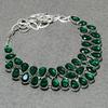 Chrome Diopside Pear Shape Gemstone Jewelry Set Gift Necklace Bracelet Earrings