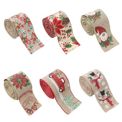 Christmas Ribbon Gift Box Fashionable Holiday Decorative Satin Band for Bouquets Wedding Festivals Sewing Craft Party Favor
