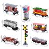 NEW City Trains Railway Tracks Flexible Switch Rails Crossing Forked Straight Curved Building Block Bricks Toy Compatible Brand
