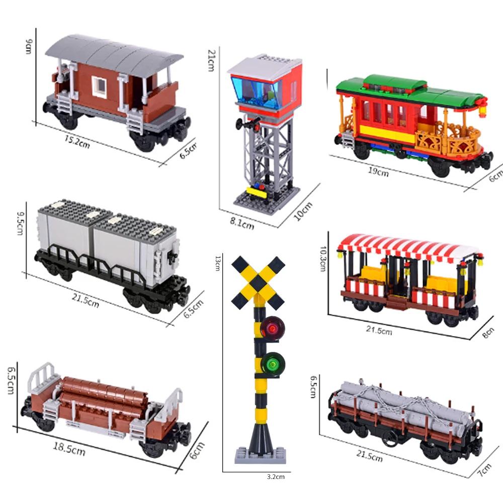NEW City Trains Railway Tracks Flexible Switch Rails Crossing Forked Straight Curved Building Block Bricks Toy Compatible Brand