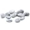 White Howlite Tumbled Stones, 24 Pieces