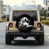1pc Car Tire Cover, Pentium Mustang Mane Flying Printed Theme Fiber Car Spare Tire Cover, Universal for 35.56/38.1/40.64/43.18 cm, Snug And Durable Ti