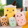 Simulated Fruit Milk Tea Cup Pillow Plush Toy Large Size Bubble Tea Doll Doll Gift