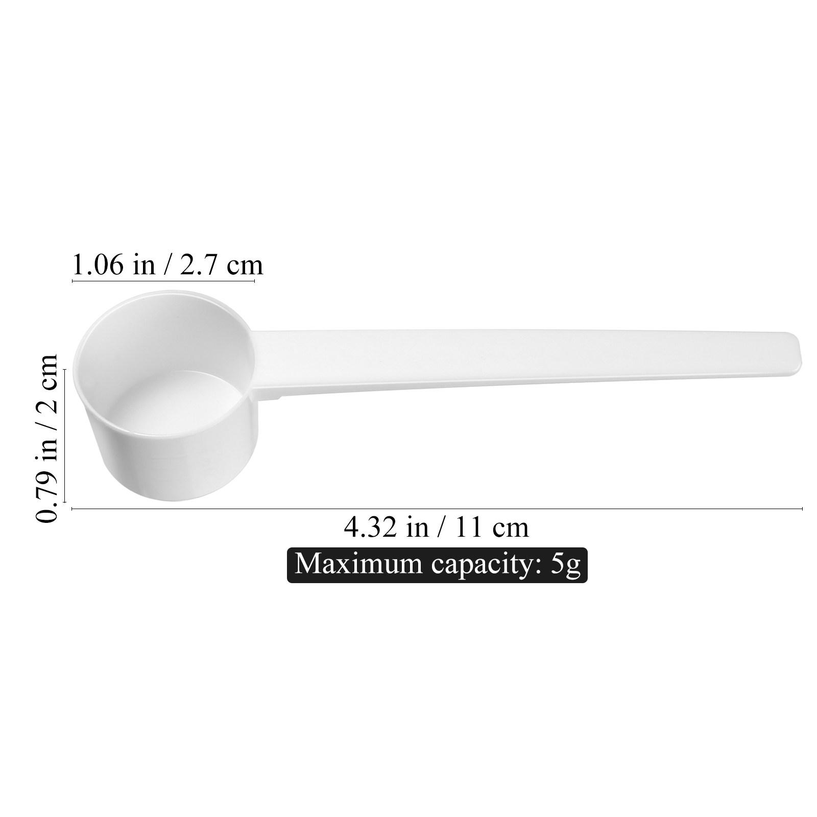10Pcs Plastic Measuring Spoons Food Safety Material Coffee Measuring Scoop for Milk Powder Baking Powder Liquid Seasoning