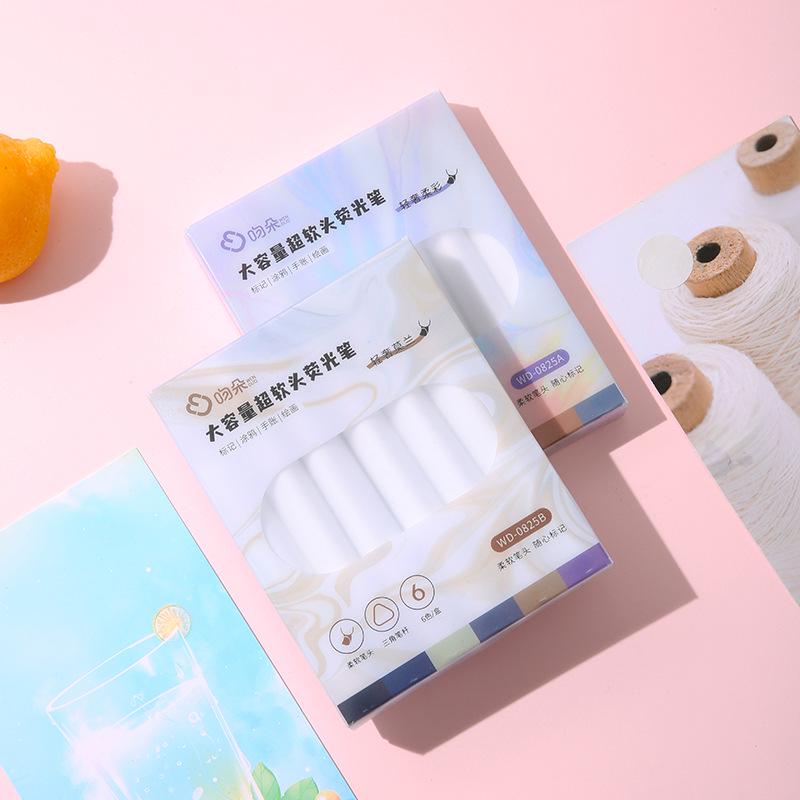 KISSWO Light Luxury Series Triangular Highlighter Set - 6 Colors