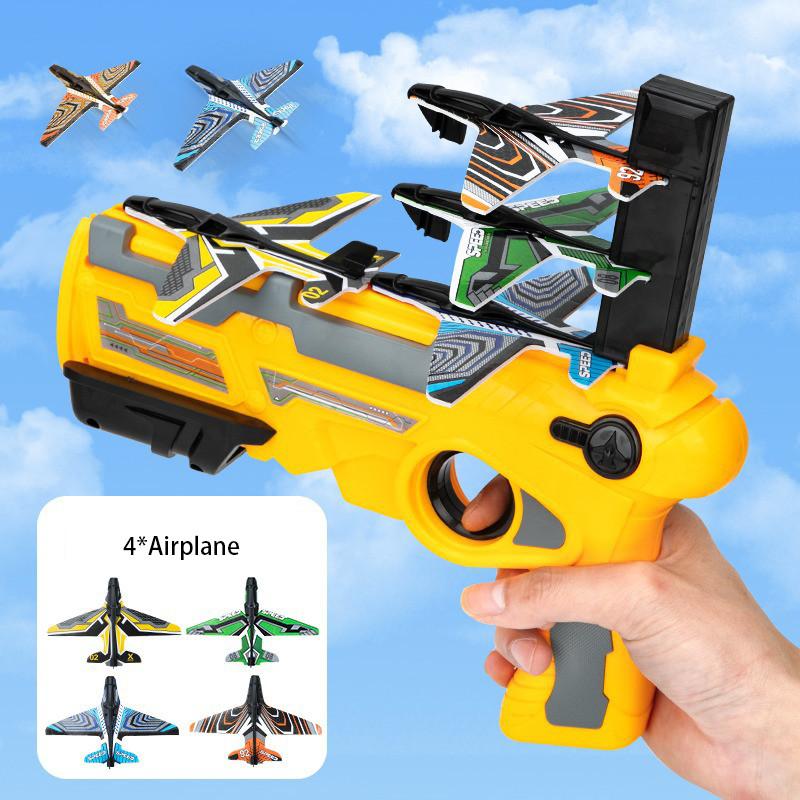 Exciting Toy Gun Nerf Foam Airplane Launcher For Safe Outdoor Fun And Air Battles
