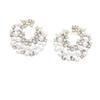 Korean Luxury C-Shaped Pearl & Diamond Imitation Silver Earrings - Versatile High-End Fashion