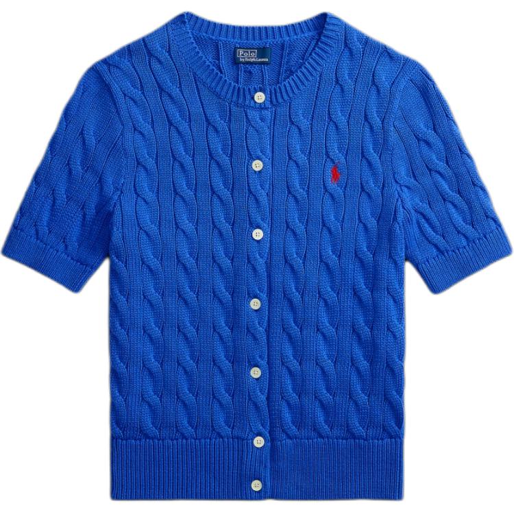 Polo Ralph Lauren Весна/Лето 2026 Хлопковая кофта-поло с косами Женские топы WMPOSWENDW20588-400 M