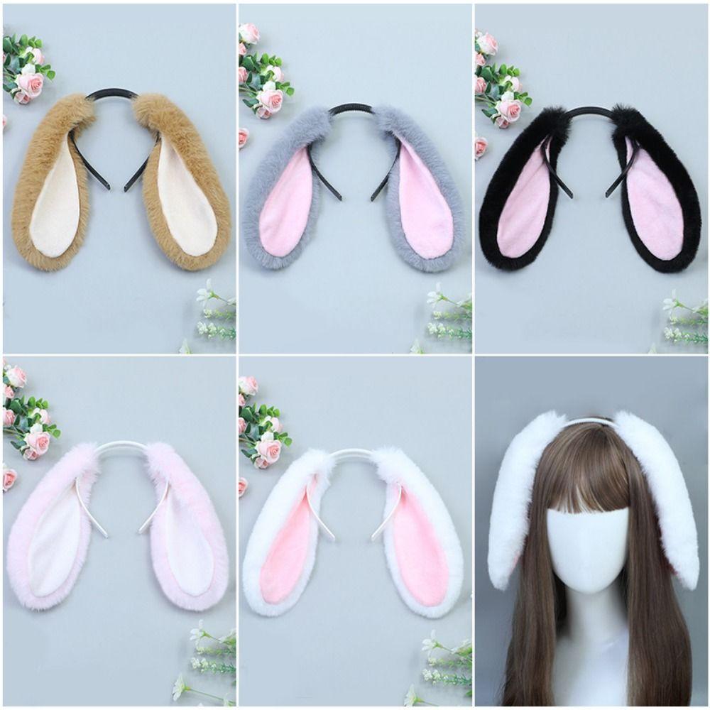 Cute Bunny Ear Headband Cartoon Cosplay Costume Rabbit Ear Headwear Hair Accessories Themed Party