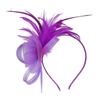 British Feather Headpiece Mesh Flower Hair Hoop Fashion Hair Accessories  for Women