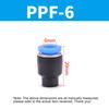 1/10 Pcs Pneumatic Connector Quick Plug Plastic Plug Pipe Plug PP PPF 4mm 6mm 8mm 10mm 12mm 14mm 16MM Air Hose Sealing Connector