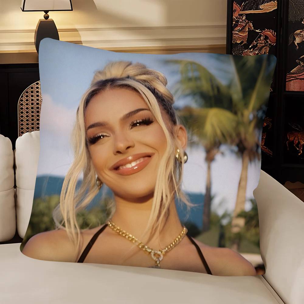 Singer BBad GGyal Pillow Case Fashion Square Pillowcase Bedroom Sofa Room Ins Decoration Leisure