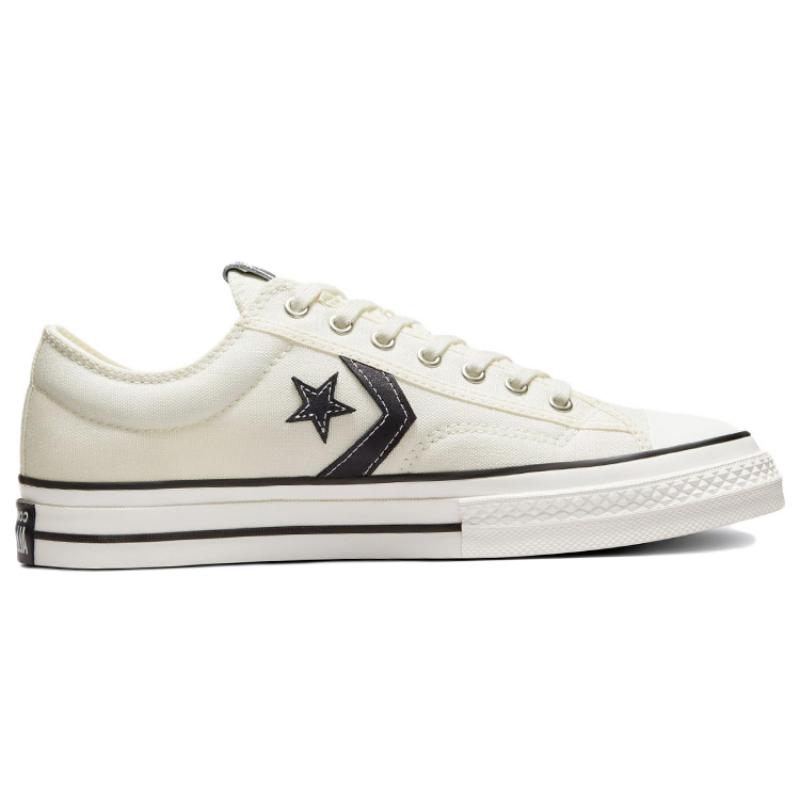 Converse Star Player 76 Star Arrow Low Top Canvas Shoes Unisex White & Black