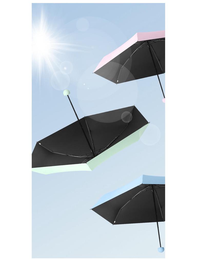 Ultralight Five-Fold UV Protection Compact Umbrella for Sun & Rain