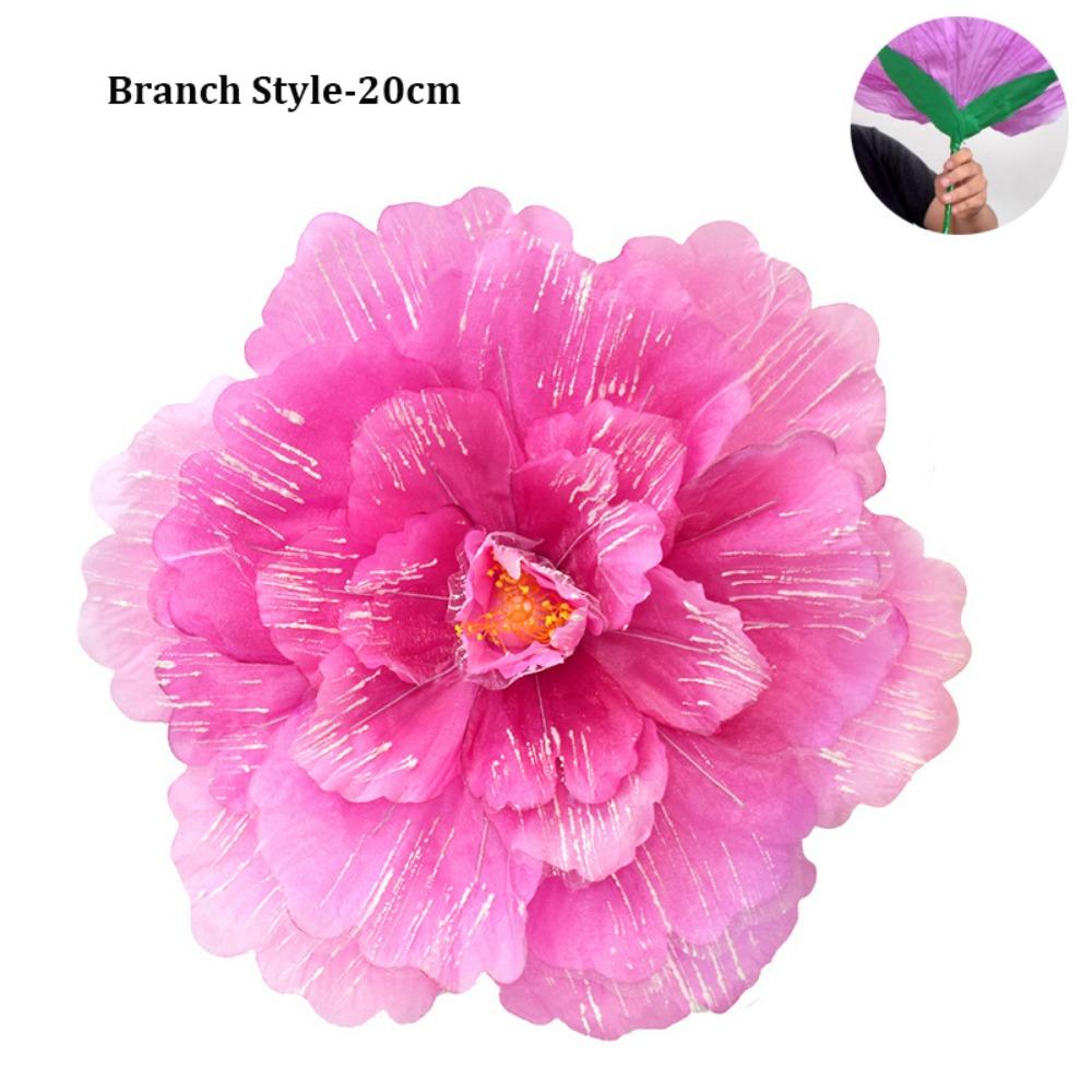 17/20/30/40/50cm Pfingstrosenblumen-Tanz-Requisiten Stoff Kreative Aufführung Kindergarten-Tanzaufführung Bunt