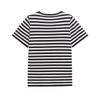 Women's Striped Slim Fit Round Neck Short Sleeve Knit Top - Spring/Summer 2025 Collection