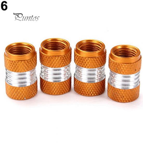 

4 шт. Яркие стержни воздушных клапанов для шин жёлтый