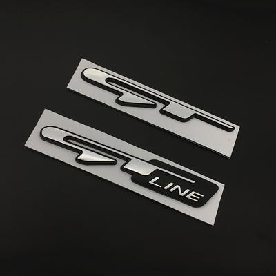 3D Chrome Car Letters GT Line Sticker Emblem Logo GT Line Badge Decal Accessories