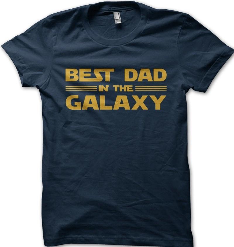 Best DAD in the Galaxy Fathers Day t-shirt 9142 S разноцветный
