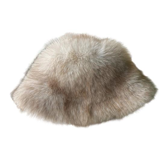 Women's Fuzzy Faux Fur Bucket Hat Winter Plush Furry Ladies Hat Fluffy Sherpa Fisherman