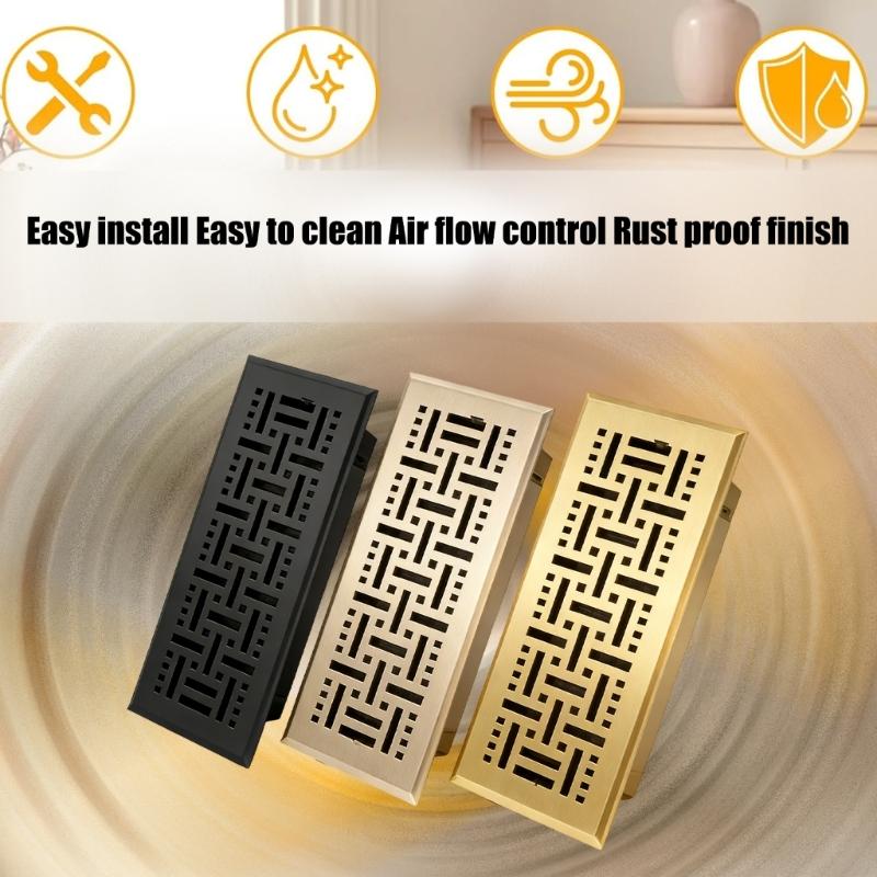 Elegant Dark Two Stage Circulation Grille Produced Of Heavy Iron Material For Indoor Locations
