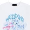 WE11DONE Autumn Winter Cat Short Sleeve T-Shirt Unisex Tops White WD-TT3-25-744-U-WH