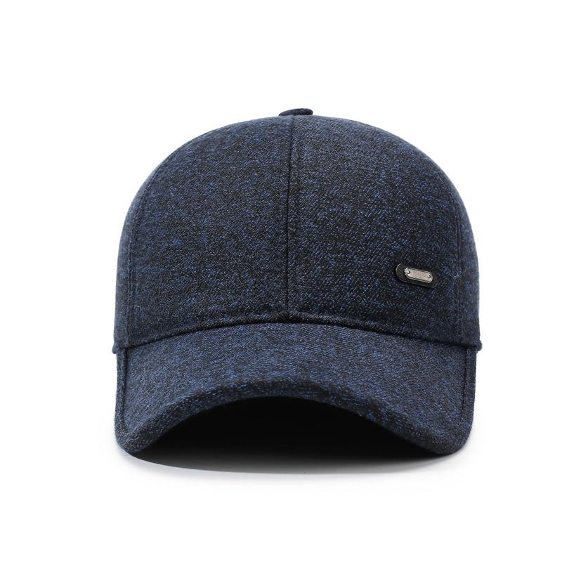 Middle-Aged Cap Autumn Winter Ear Protection Cap Thick Windproof   Baseball Cap Cotton Cap
