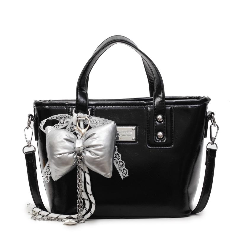2025 Fashion Bowknot Basket Handbag - High-End Textured Crossbody Bag