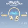Awatrue EH10 Lightweight Wired Headset for Calls, Gaming, Aviation, and Business.