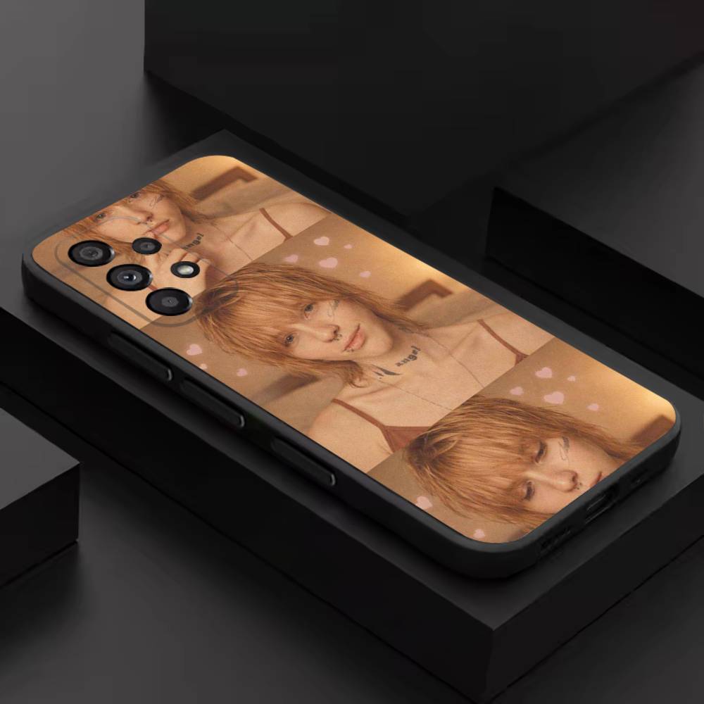 Singer K-Kai Angel Damage Phone Case For Samsung S 9,10,21,30,22,23,24,25,26,Ultra,Plus,Lite,FE,4,5G Black Soft Case