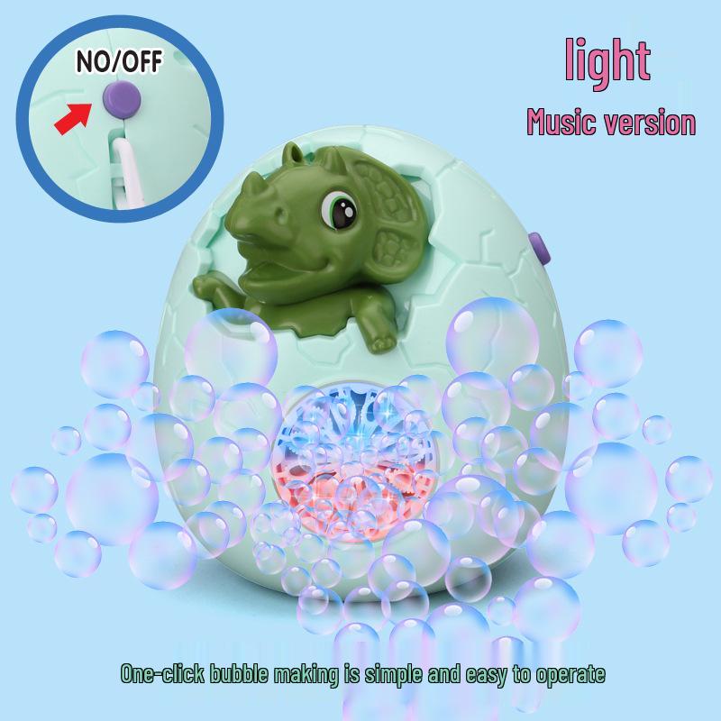2024 Leakproof Handheld Dinosaur Egg Bubble Blower for Kids