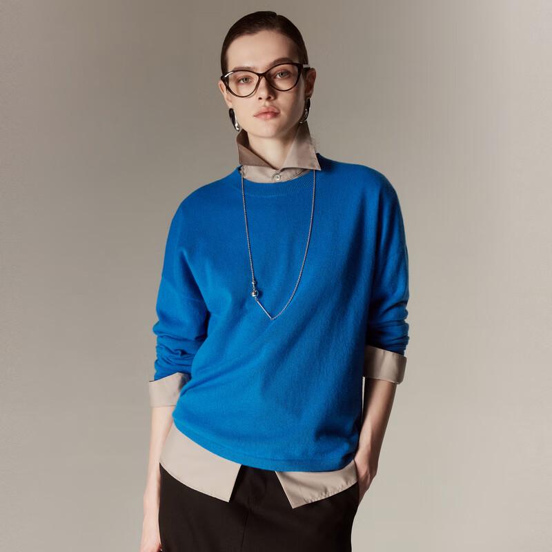 Palo Women's 100% Cashmere Loose-Fit Round Neck Sweater