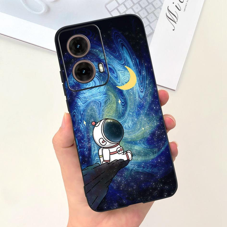 For Motorola Moto G85 5G Case 2024 Fashion Flower Marble Soft Silicone Camera Protection Phone Cover For Moto G85 XT2427-3 Coque