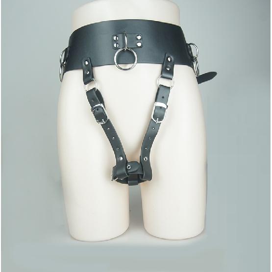 BDSM Leather Forced Orgasm Belt,Strap On Wand Massagers Vibrator Harness,SM Handcuffs,Bondage Set Sex Toys For