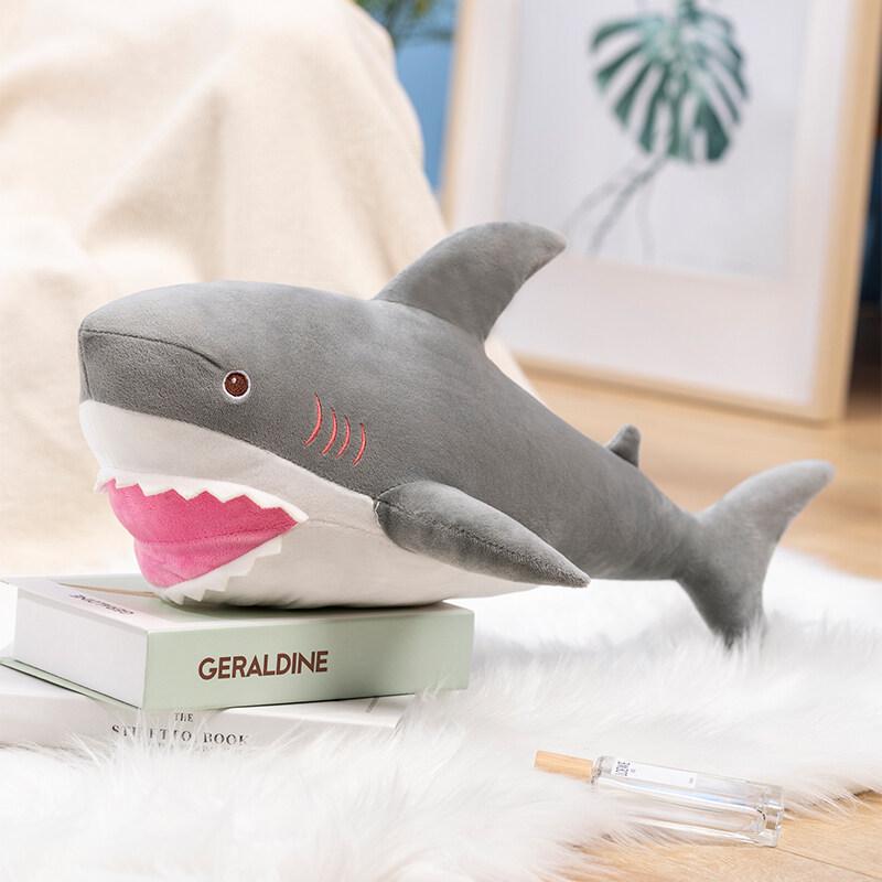

Great White Shark and Orca Plush Throw Pillow - Toy Figure and Gift Cushion 40cm, 0.15kg