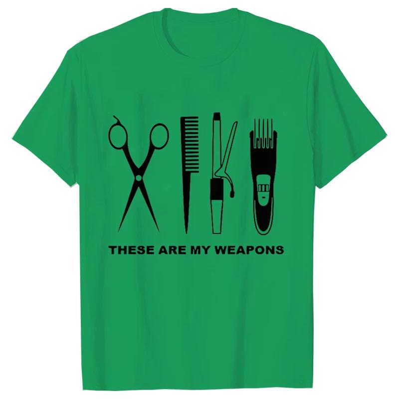 Tricou Barber Weapons Mwn Mânecă Scurtă Topuri Gât O Bătăile Inimii Frizerului Tricou Oversized Îmbrăcăminte Bărbați Topuri Foarfece