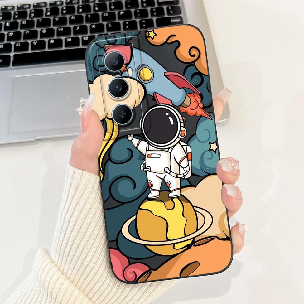 Funda For Realme C65 RMX3910 Back Cover For Realme C65 4G Case Shockproof Luxury Flowers Cute Cartoon Cool Silicone Bumper Coque