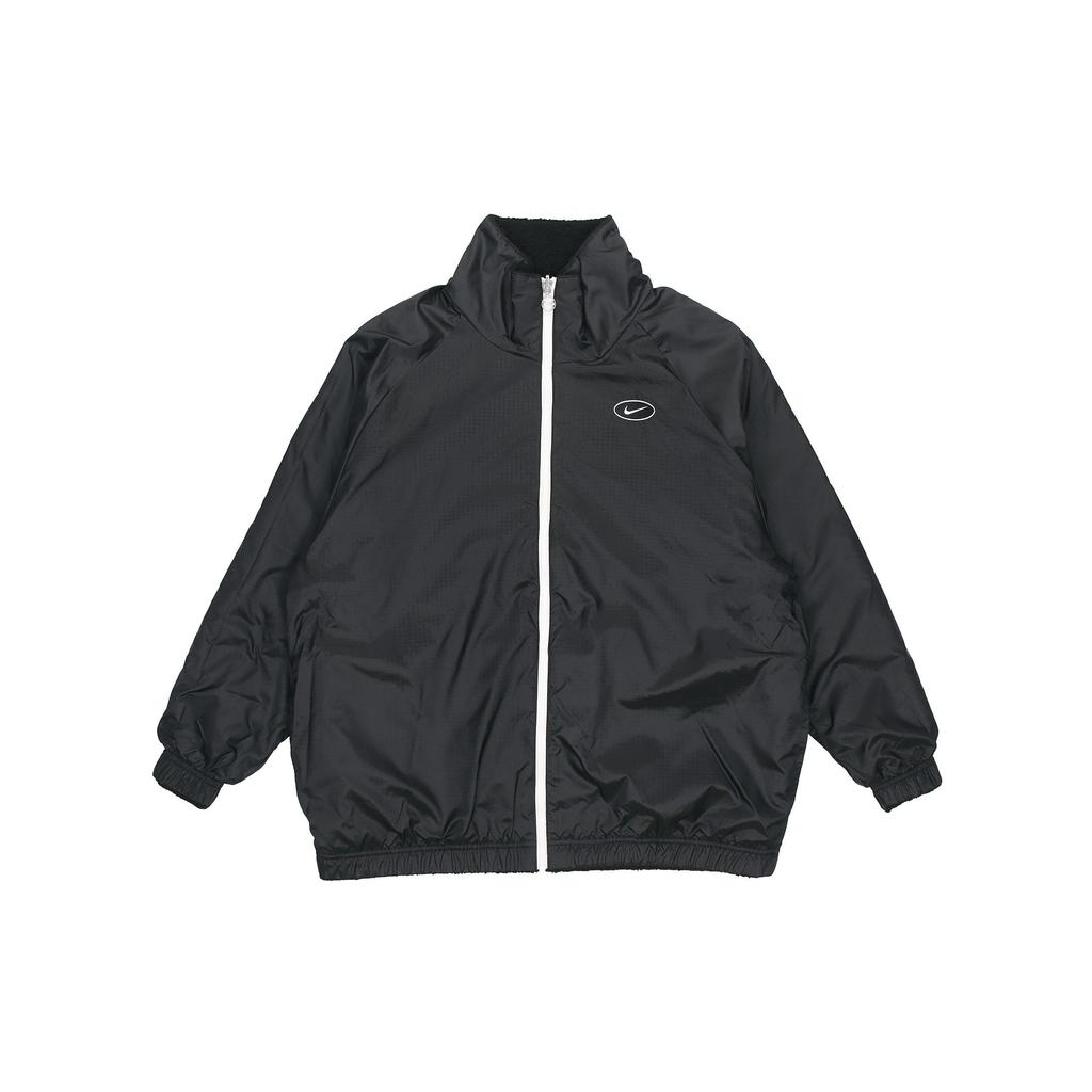 Nike Giacca Reversibile in Pile Sherpa Ispessito per Primavera Donna Capispalla Nero CZ4064-010
